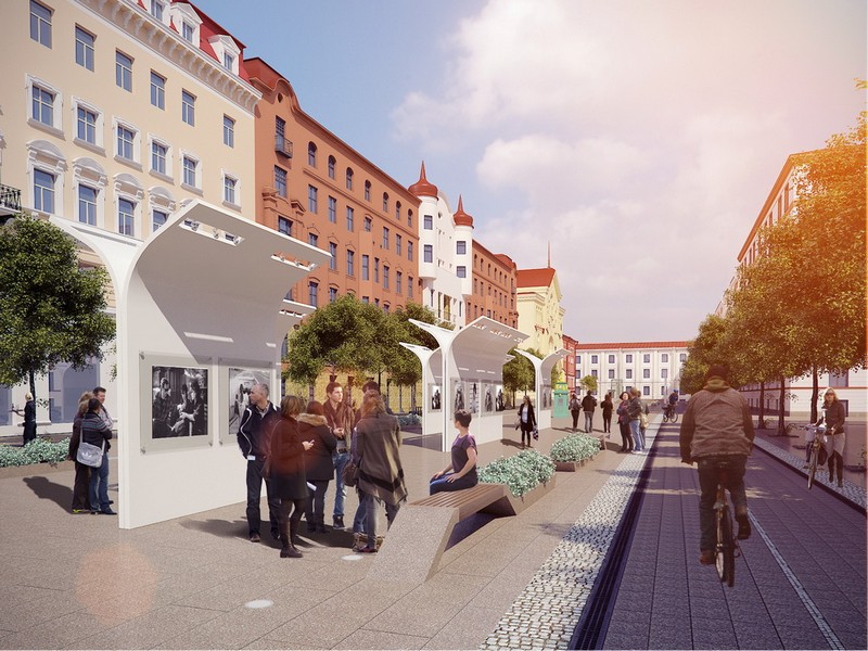 Проект благоустройства Малой Конюшенной улицы от «Архитектурной мастерской Литвинова»