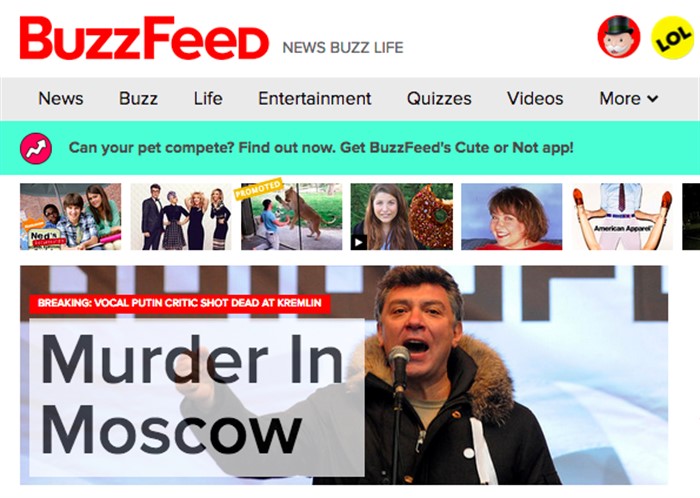 «Убийство в Москве», Buzzfeed, США