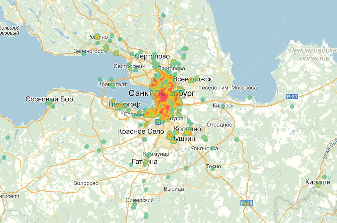 Количество фотографий Петербурга зимой