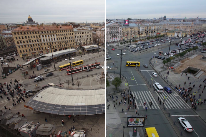 До и после сноса ларьков: как изменилась Сенная площадь — в одной панорамной фотографии