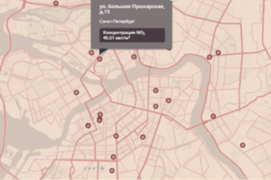 В каких районах Петербурга загрязнен воздух? Интерактивная карта Гринпис