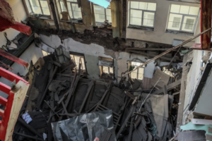 Как выглядит корпус ИТМО после обрушения крыши и перекрытий — в нескольких фото