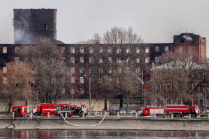 Пожар в здании «Невской мануфактуры» полностью потушили. На это ушло почти пять дней