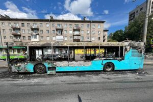 В Петербурге сгорел очередной автобус — десятый с начала транспортной реформы