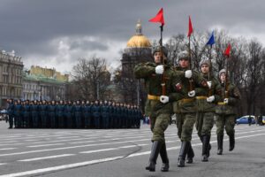 Репетиции и проведение парада к 9 мая перекроют движение в центре Петербурга